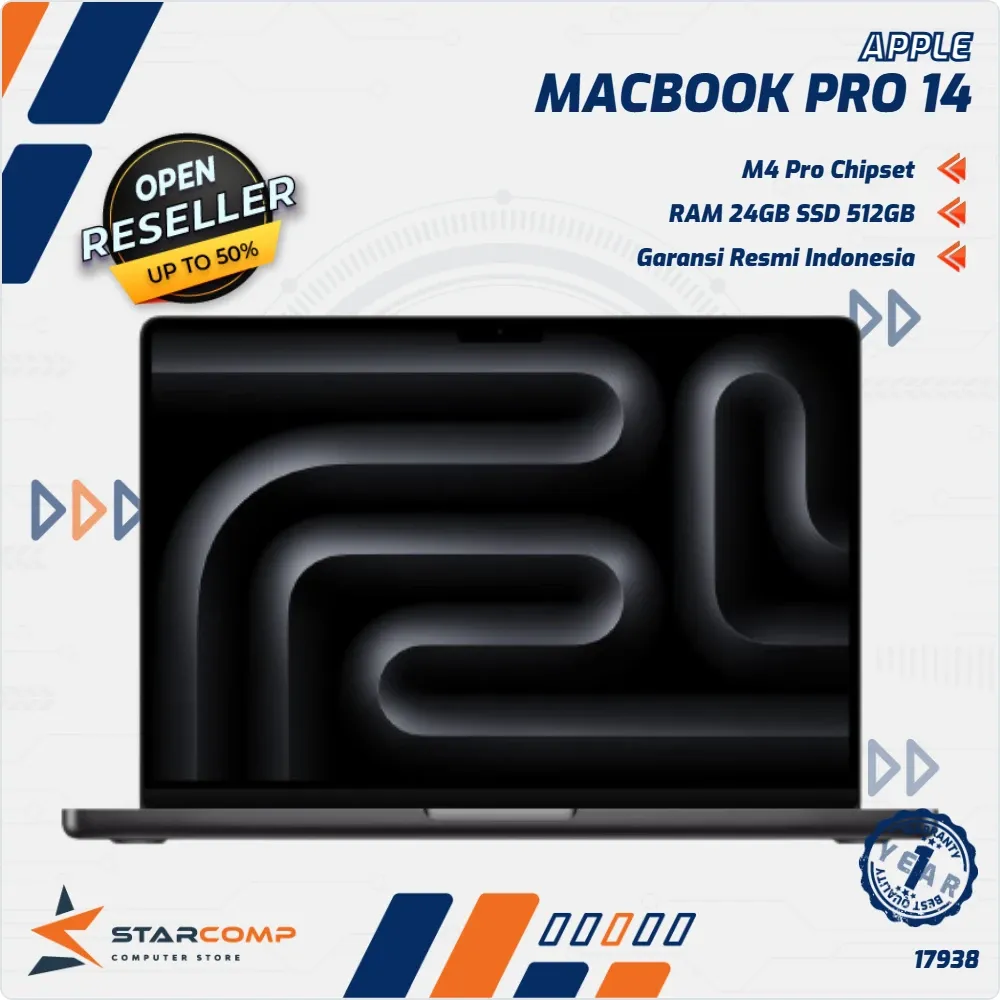NOTEBOOK APPLE MACBOOK PRO 14 M4 PRO 16C GPU 24GB