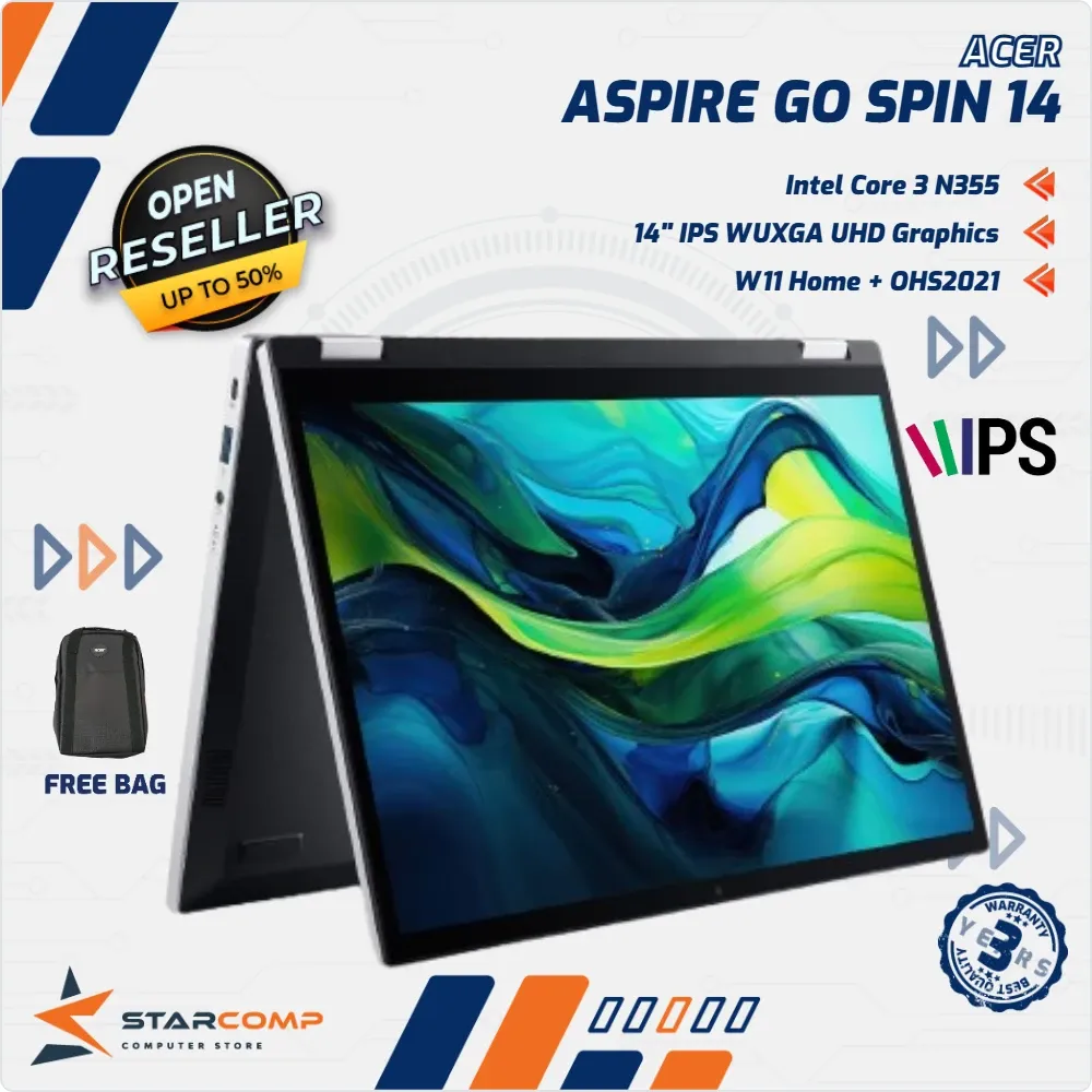 NOTEBOOK ACER AGSP14-31PT-386W CORE 3-N355/8/512 PURE