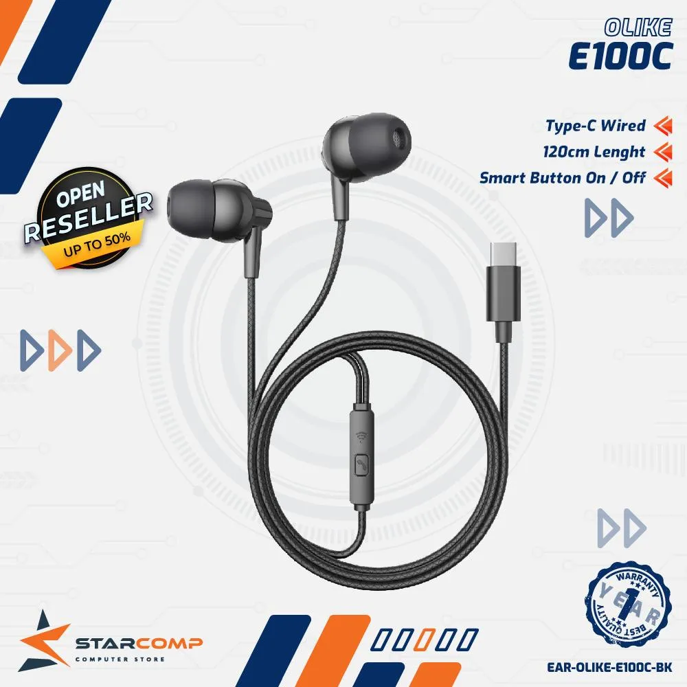 EARPHONE OLIKE WIRED TYPE C E100C