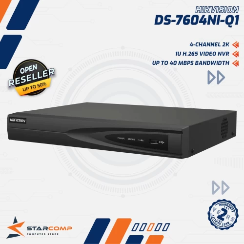 HIKVISION DS-7604NI-Q1 4 CHANNEL 4K CCTV