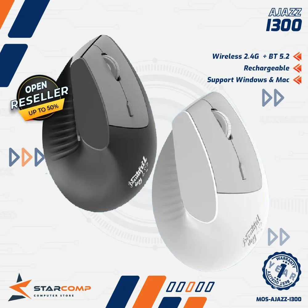MOUSE AJAZZ WIRELESS DUAL MODE I300