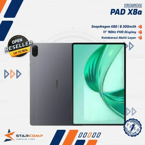 HONOR PAD X8A 4/128 GB GARANSI RESMI