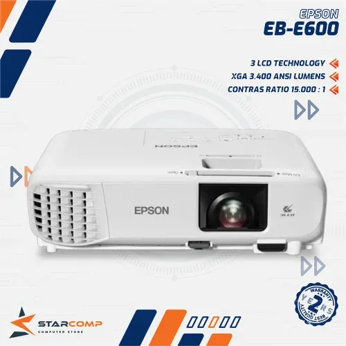 PROJECTOR EPSON EB-E600 TKDN XGA 3400 LUMENS HDMI 3LCD