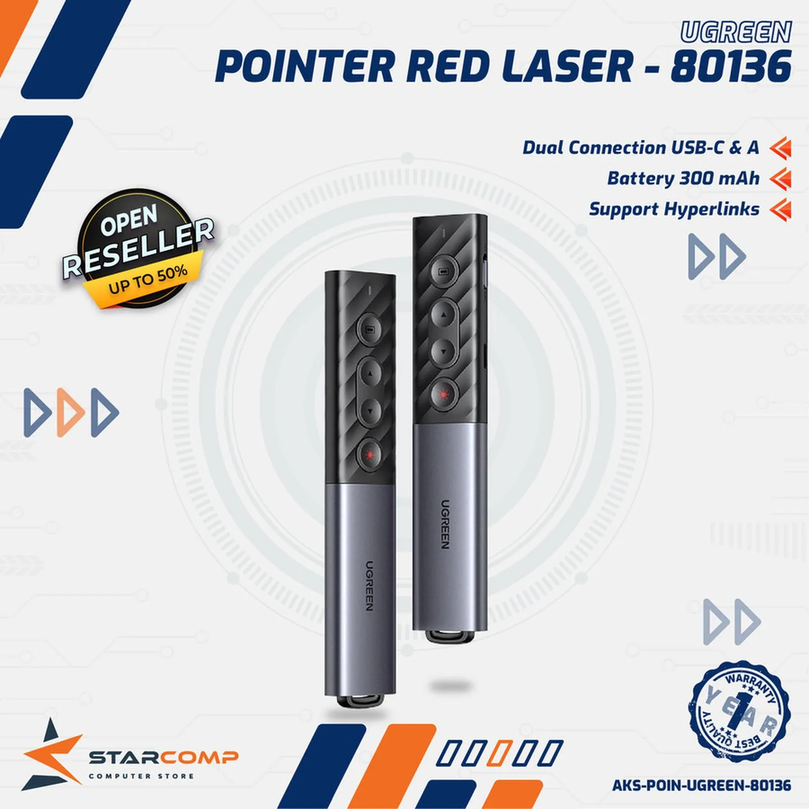 POINTER UGREEN LASER (80136)