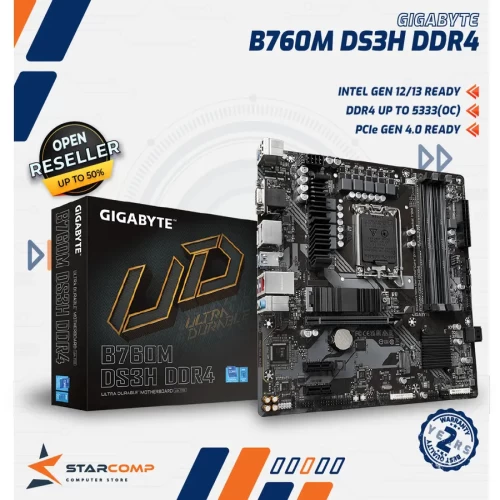 GIGABYTE B760M DS3H DDR4