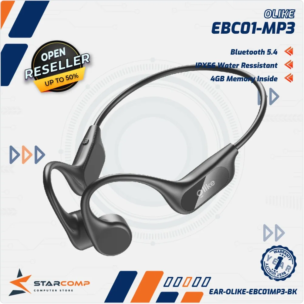 EARPHONE OLIKE BONE CONDUCTION EBC01-MP3