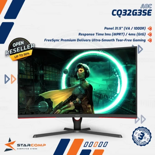 AOC CQ32G3SE 31.5" CURVED 165HZ QHD