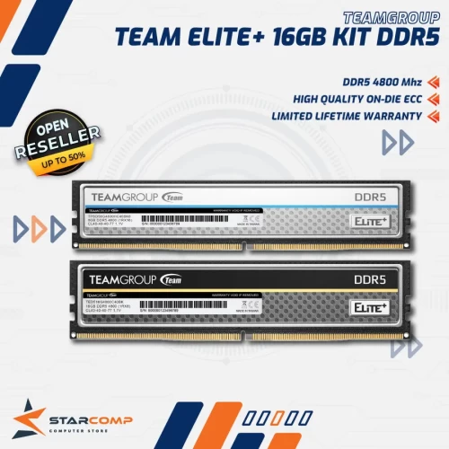 TEAM ELITE PLUS 16GB KIT DDR5 4800MHZ