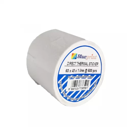 BLUEPRINT 60X40X1 LINE 500PCS DIRECT THERMAL BARCODE STICKER