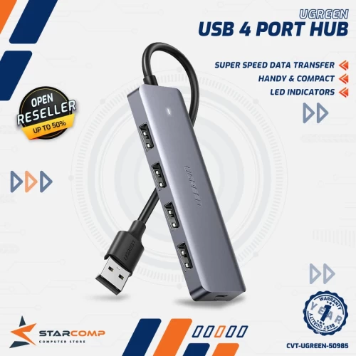 UGREEN 50985 USB 4 PORT 3.0 HIGH SPEED 5GBPS