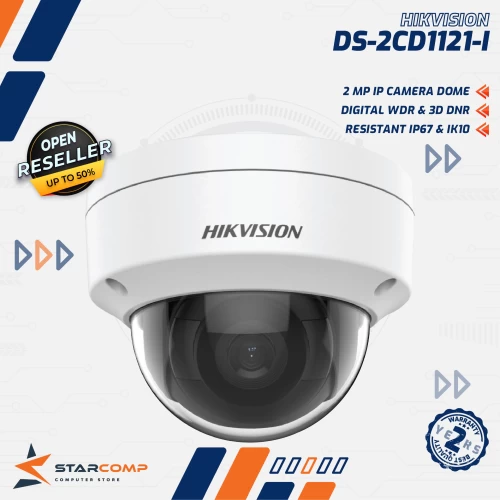 HIKVISION DS-2CD1121-I 2MP 1080P DOME INDOOR POE