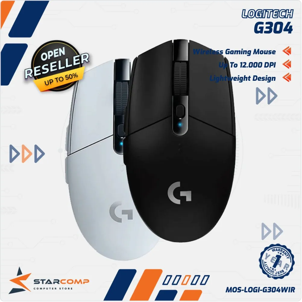 MOUSE WIRELESS LOGITECH G304
