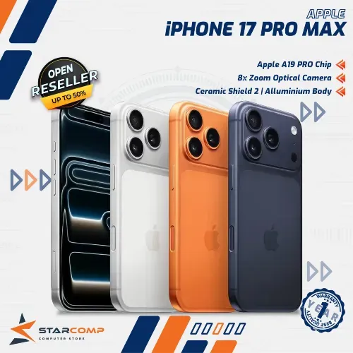 APPLE IPHONE 17 PRO MAX 256GB 512GB 1TB 2TB GARANSI RESMI IBOX GDN DIGIMAP
