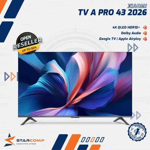 XIAOMI TV 43" A PRO 2026 4K QLED HDR10+ DOLBY AUDIO GOOGLE TV APPLE AIRPLAY